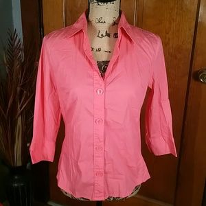 George Stretch Button Up Blouse